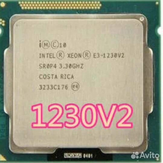 1155 Xeon E3-1230V2 aн. Core i7 3770 4 яд. 8 пот