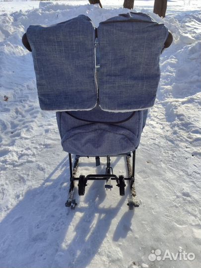 Детские санки-коляска