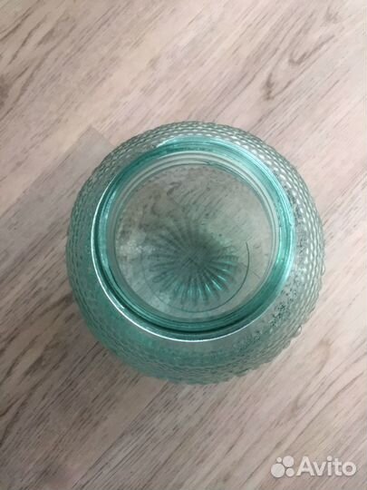 Стеклянный круглый плафон СССР