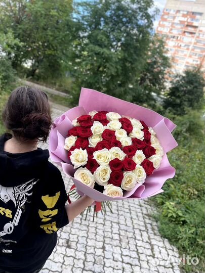 Цветы розы букет