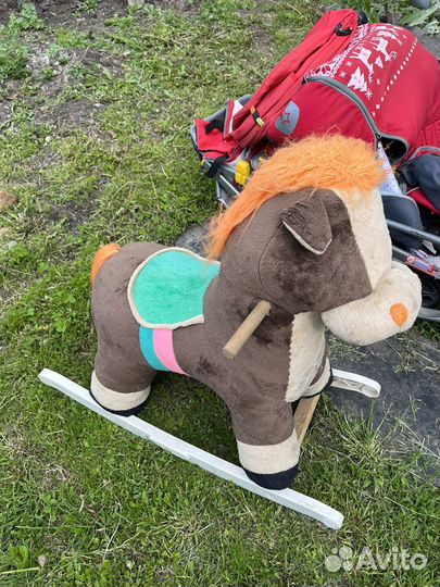 Детская лошадка качалка