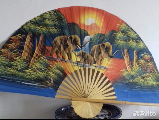 Веер интерьерный большой, красивый, новый Послужит