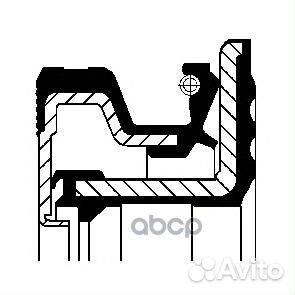 Сальник ступицы 95x130x16kassette Iveco Daily