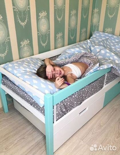 Детская деревянная кровать-тахта