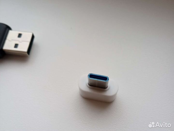 Переходник usb 2.0 3.0 на Tape C белый, новый