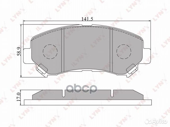 Колодки тормозные дисковые перед BD5711 LYN