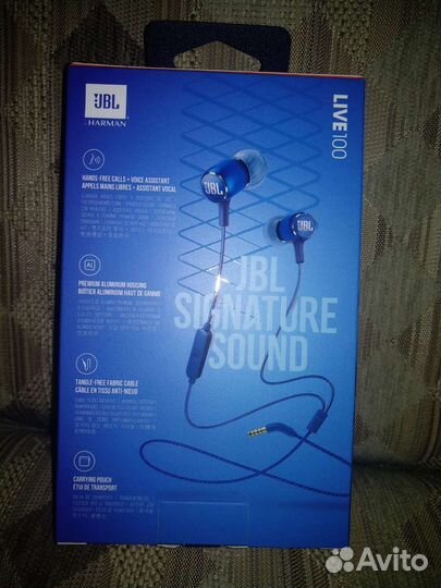 Проводная гарнитура JBL Live 100