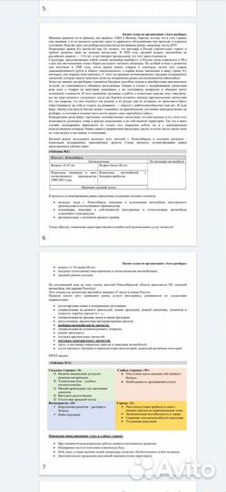 Бизнес план, соцконтракт