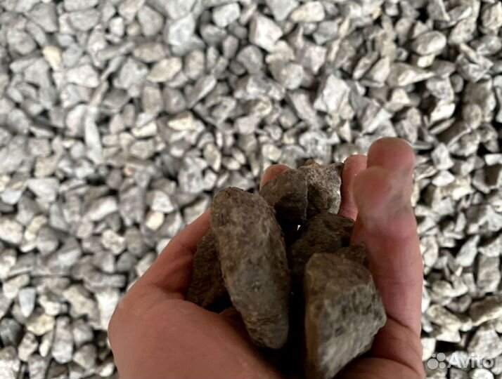 Щебень, Песок