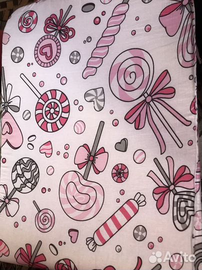 Бортики в детскую кроватку для девочки