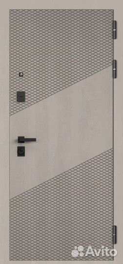 Железная дверь с зеркалом