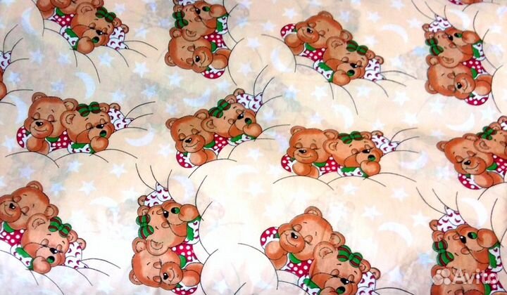 Детский комплект постельного белья бязь цветная