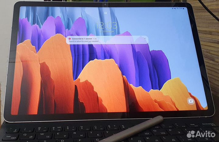 Samsung Galaxy Tab s7 рст с чехлом-клавиатурой