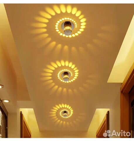 Светодиодный спиральный светильник