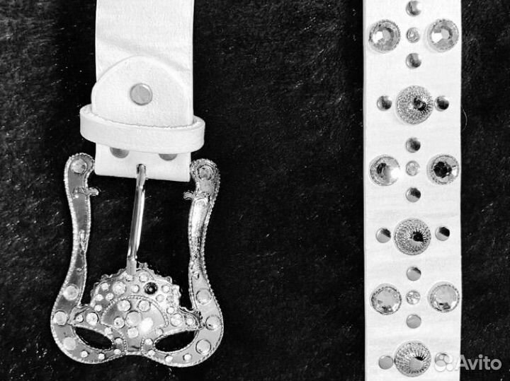 Ремень со стразами