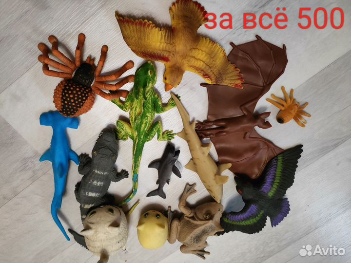 Игрушки разные силиконовые все