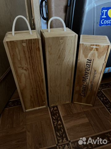 Деревянные коробки для бутылок