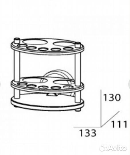Держатель зубных щеток и пасты