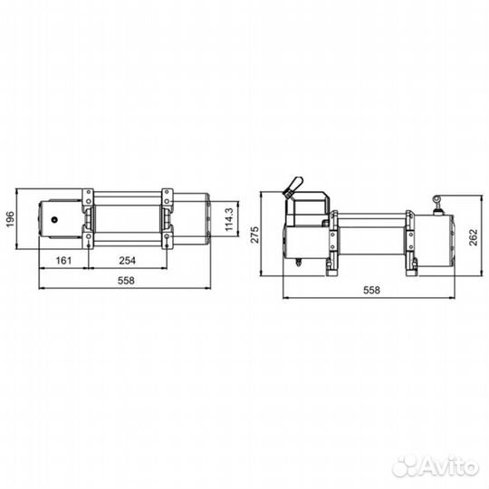 Лебедка электрическая 4revo серии SRX 24V 17000 lb