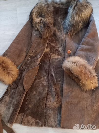 Дубленка натуральная женская 48 50 бу