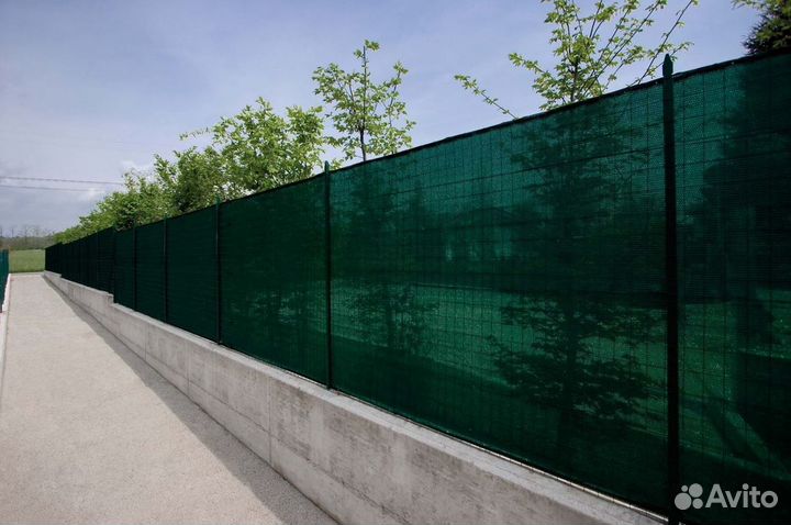 Сетка фасадная 3х50м, 100гр/м2, тёмно-зелёная
