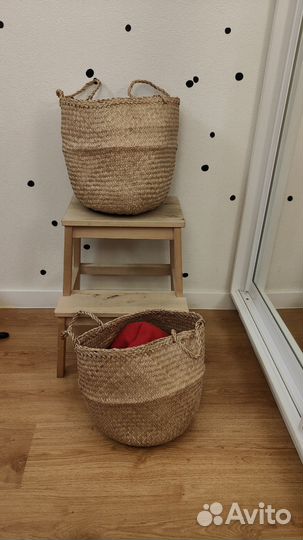 Корзина плетеная икея Флодис