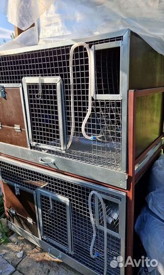 Клетка для кролика с маточником двухярусная