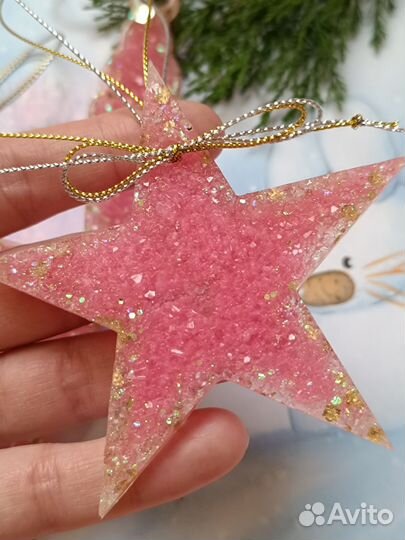 Новогодние игрушки из смолы