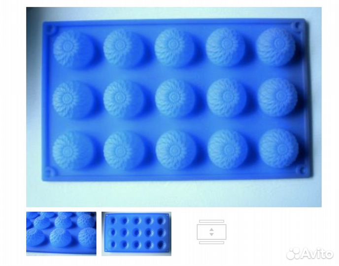 Набор кухонный подарочный силиконовый синий