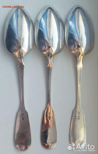Серебряные столовые ложки