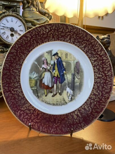 Декоративная настенная тарелка. Англия