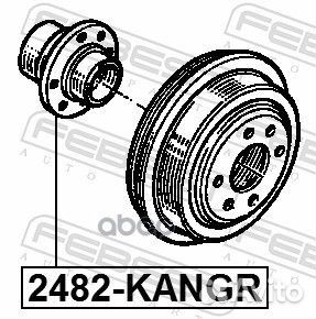К-кт подшипника задн. Renault Kangoo 02-03 ABS