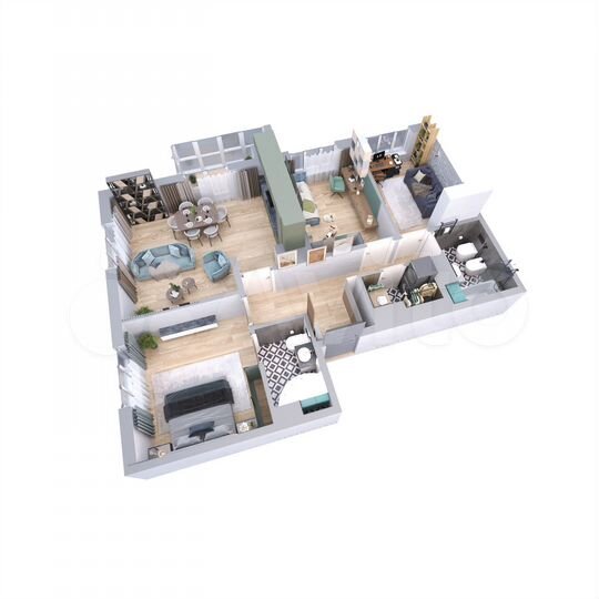 3-к. квартира, 81,4 м², 6/10 эт.