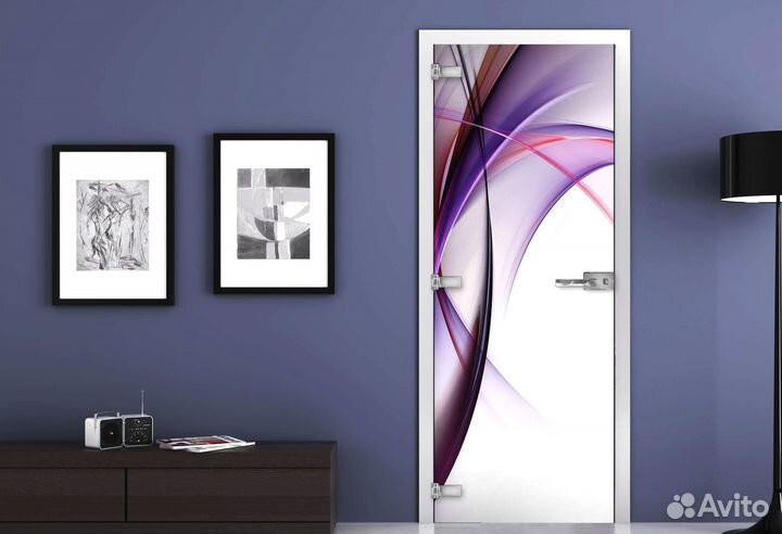 Стеклянная дверь