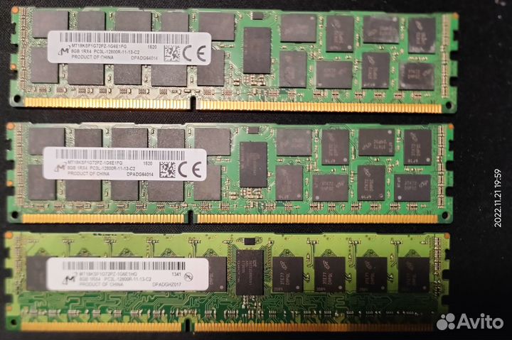 Серверная 8Gb DDR3 PC3L-12800 цена за - 3 шт