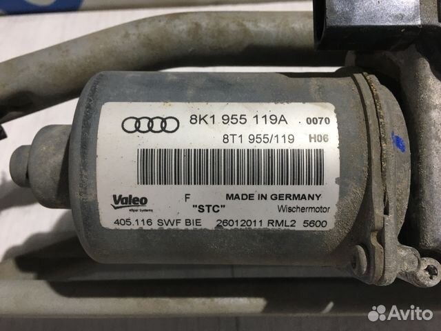 Трапеция дворников audi A4 b8