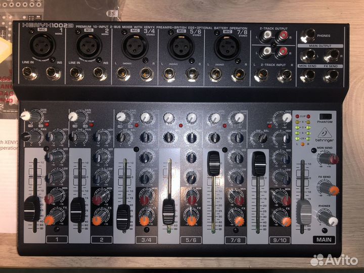 Behringer xenyx 1002B микшерный пульт