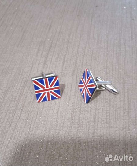 Запонки Британия британский флаг
