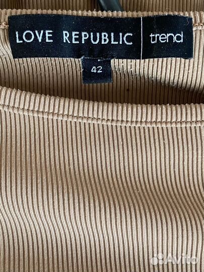 Боди love republic бежевое xs