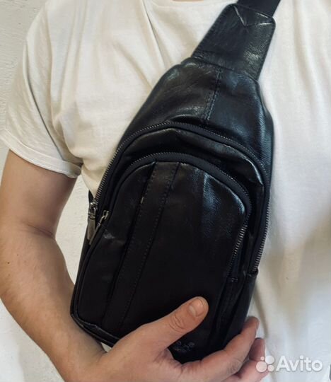 Мужская кожаная сумка для документов