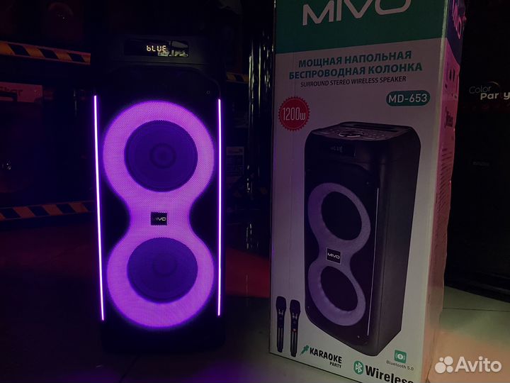 Колонка mivo беспроводная 1200 вт