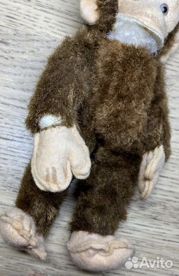 Игрушка обезьяна обезьянка мягкая Винтаж СССР гдр