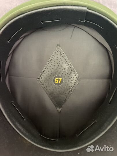 Фуражка офисная зеленая 57 размер