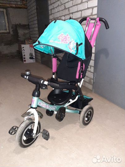 Трехколесный велосипед коляска