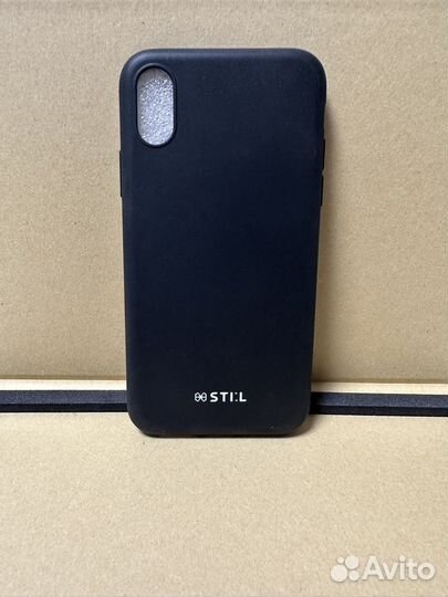 Чехол на iPhone XS, зашитное стекло