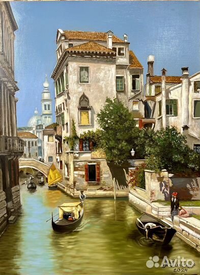 Картина маслом на холсте венеция