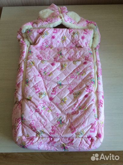 Зимний конверт на овчине