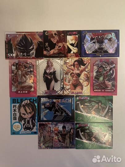 Коллекционные карточки Блич, вышки/лимитки/обменки