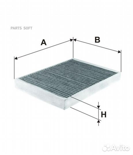 Filtron K1247A K 1247A фильтр салона угольный\ Cit