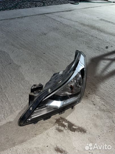 Левая фара на hyundai solaris 1